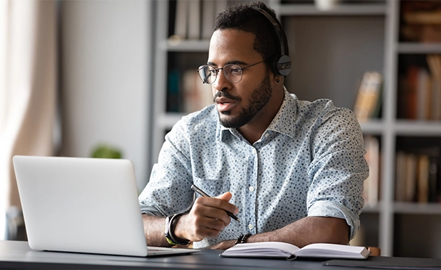 man using SMART security awareness training