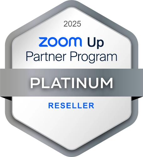 Zoom Partner Platinum Reseller badge